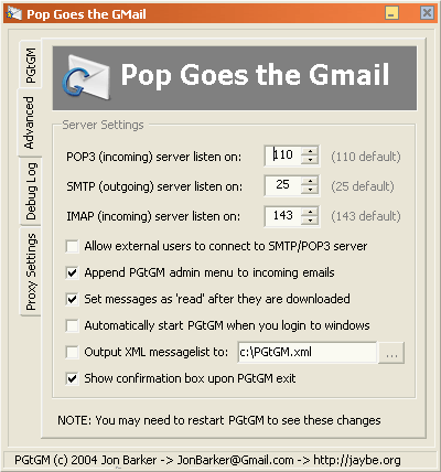 POP Goes the Gmail