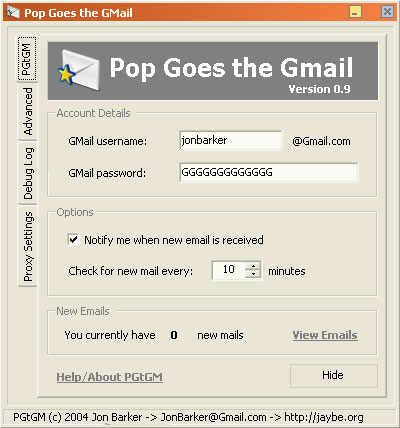 POP Goes the Gmail